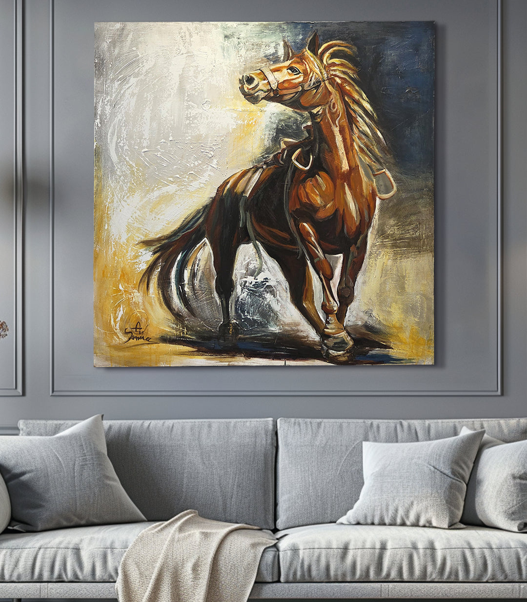 Courage - signé par l'artiste Samira AKR.